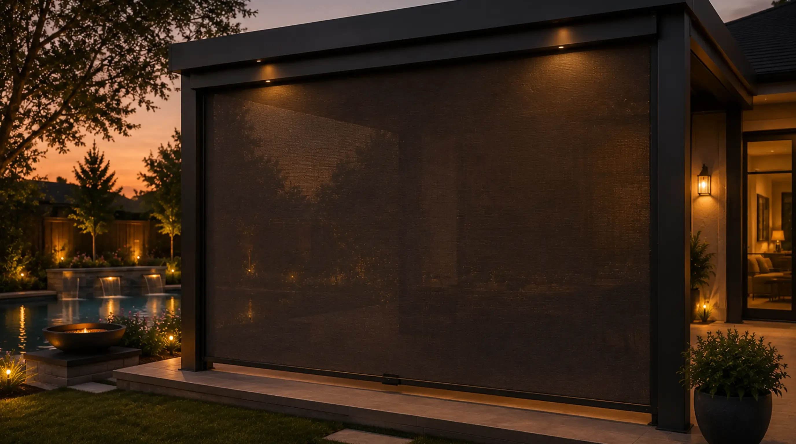 Outdoor window treatment installation